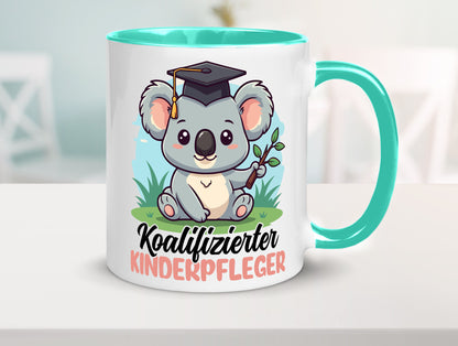 Koalifizierter Kinderpfleger | Pfleger Kinder Geschenkidee Humor Tasse