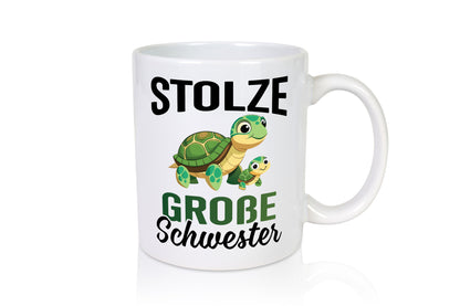 Stolze große Schwester | Schildgröte Geschwister Humor Geschenkidee Tasse