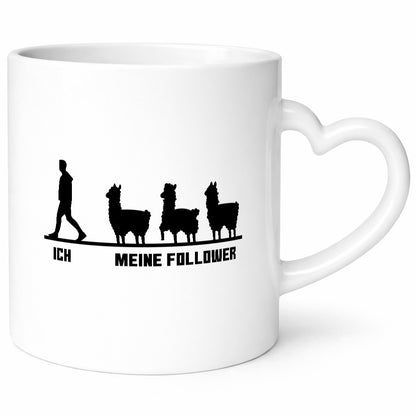 Meine Follower | Lama Alpaka Influencer Internet lustig Humor Geschenkidee