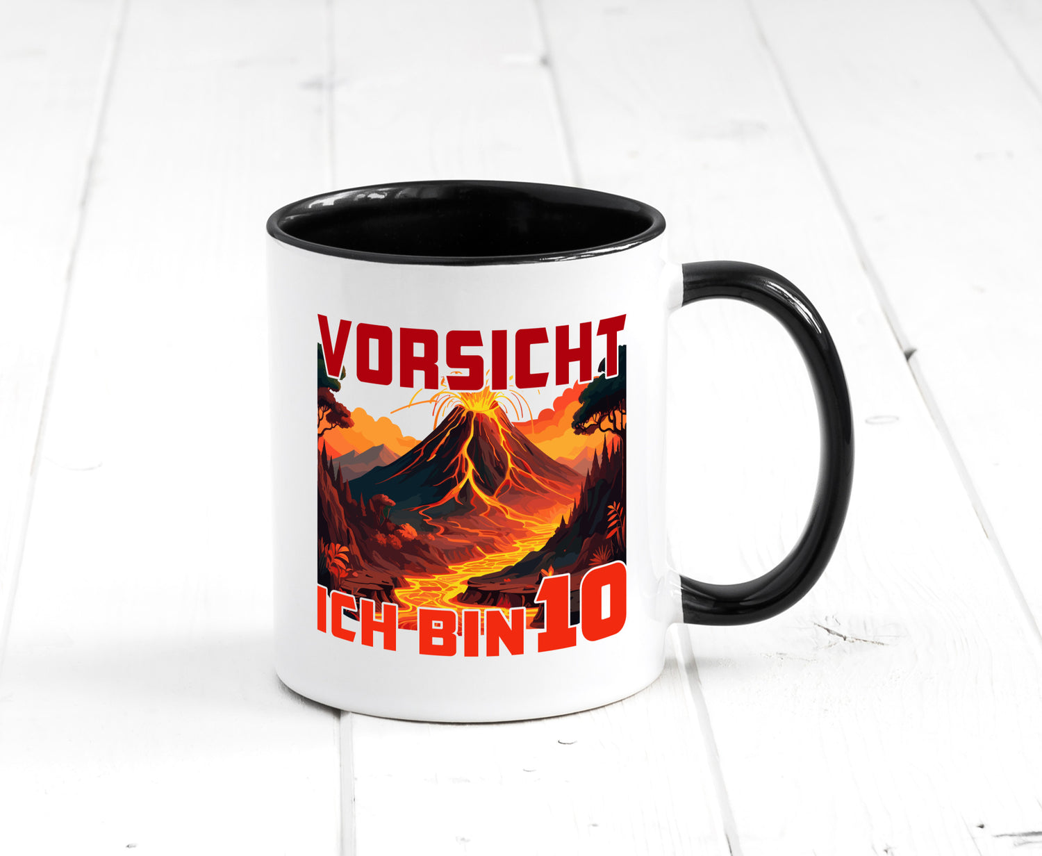 10. Geburtstag | 10 Jahre Vulkanausbruch Vulkan Humor Geschenkidee Tasse