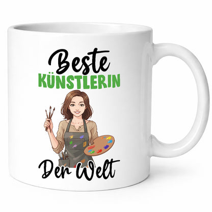 Beste Künstlerin | Kunst Geschenk Humor Geschenkidee lustiger Spruch Tasse
