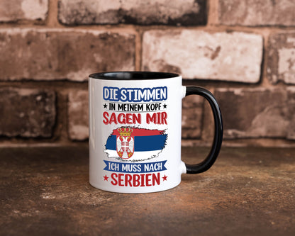 Serbien | Urlaub Stimmen in meinem Kopf Traumland v2 Geschenk Humor