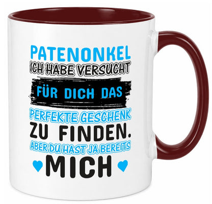 Patenonkel Tasse | lustiger Spruch Pate Onkel Geschenkidee Humor
