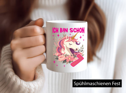 7. Geburtstag | 7 Jahre Einhorn Mädchen lustiger Spruch Geschenk Geschenkidee