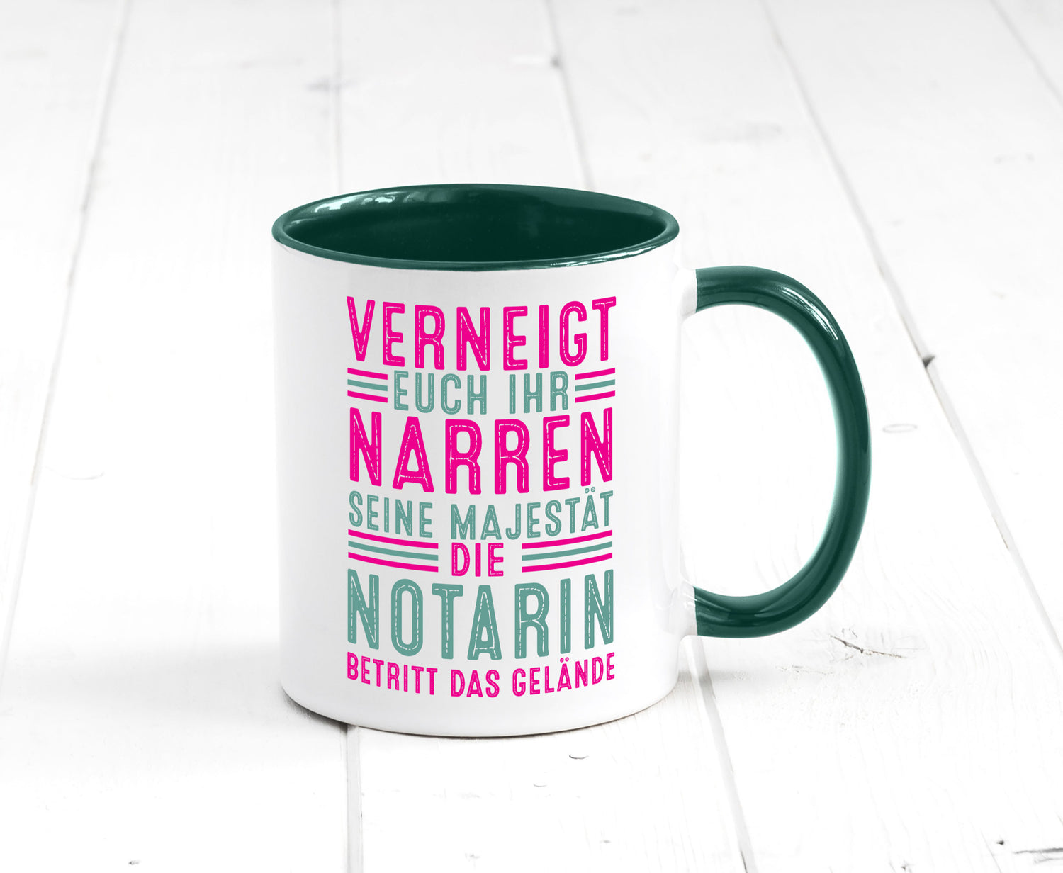 Verneigt euch: Notarin | Juristin lustig Humor Geschenkidee Geschenk Tasse