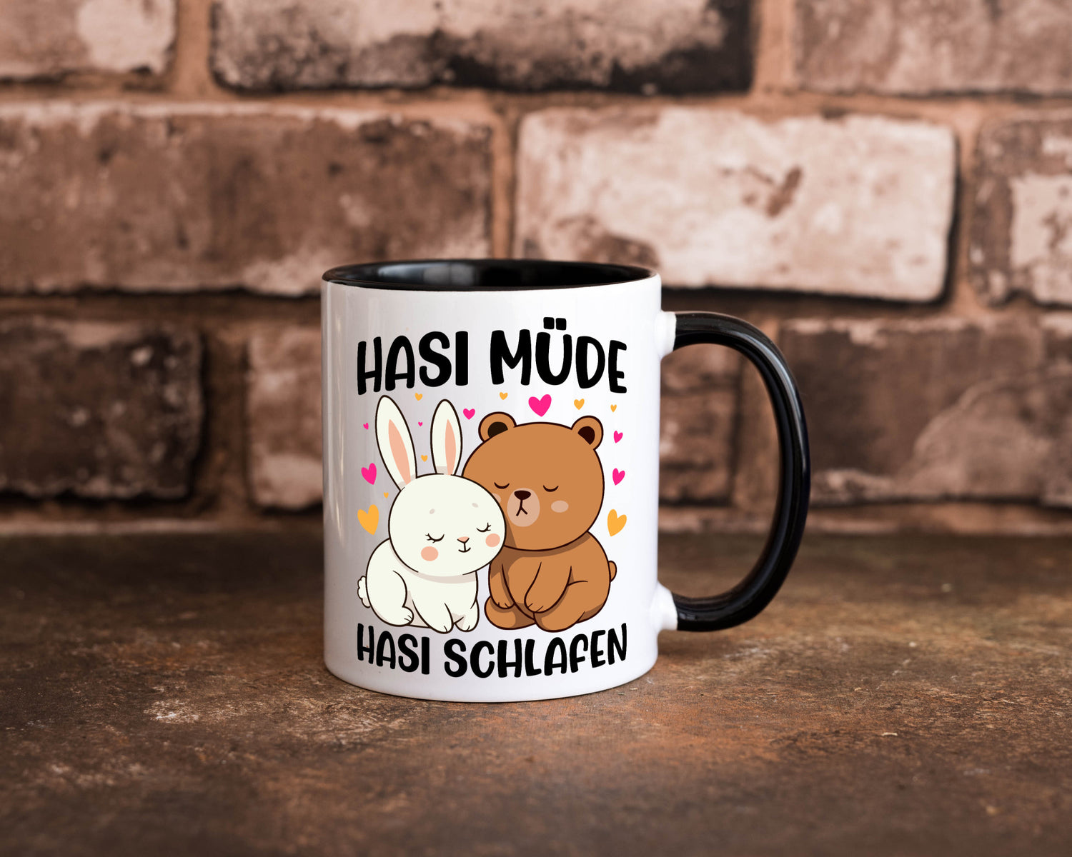 Hasi Müde | schlafen Kaninchen Häschen v2 lustiger Spruch Geschenk Humor