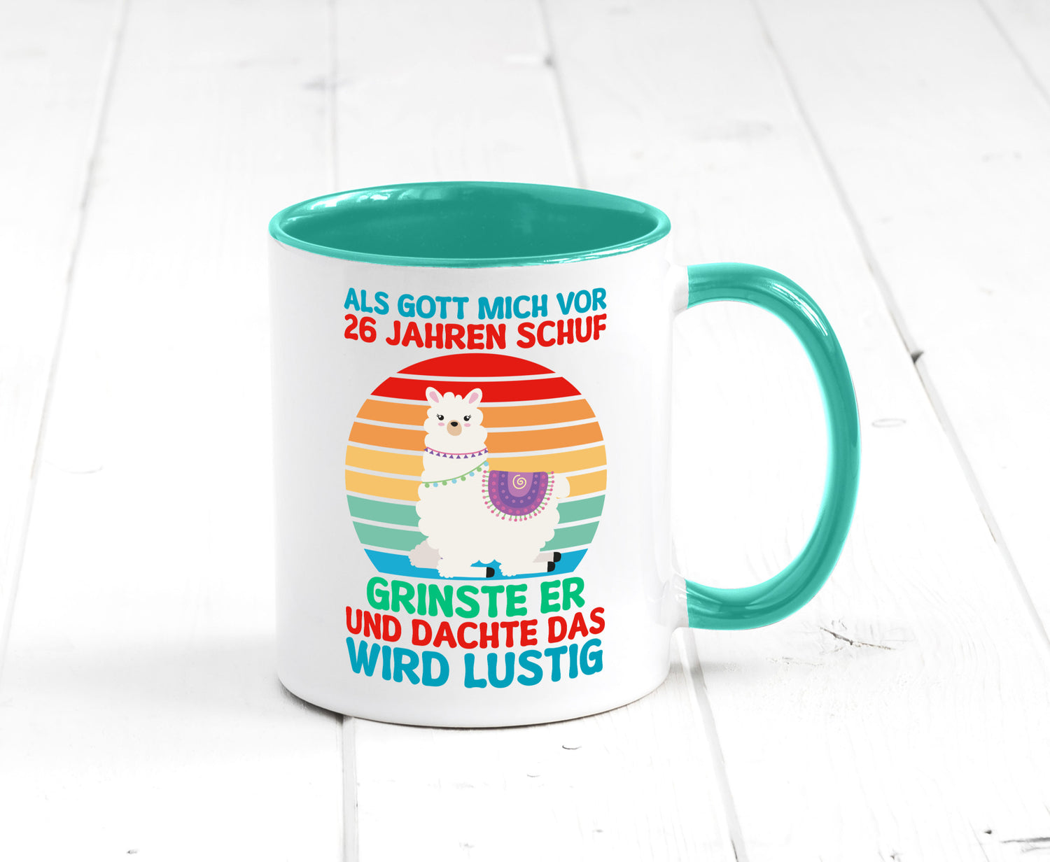 26. Geburtstag | 26 Jahre Gut Schuf mich Lama v2 lustiger Spruch Geschenk