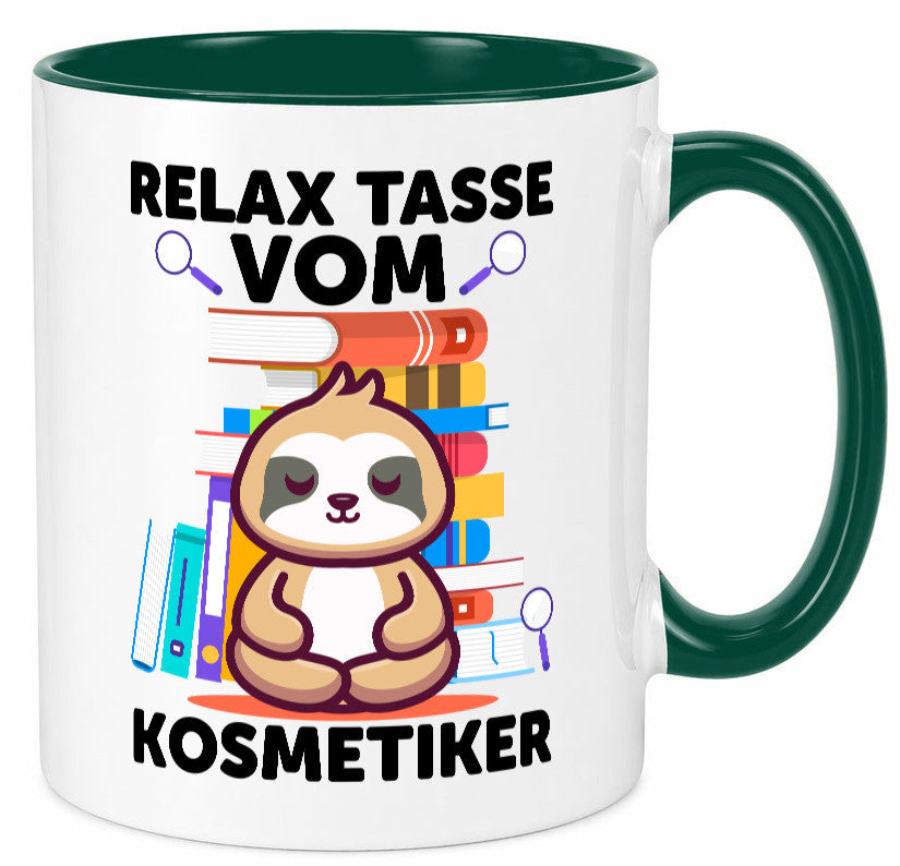 Relax Tasse: Kosmetiker | Kosmetik Stylist lustiger Spruch Geschenk Humor