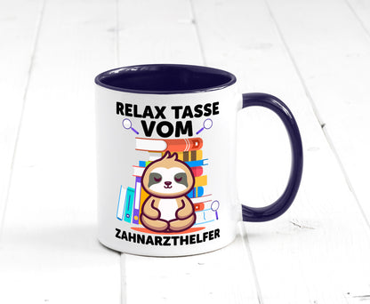 Relax Tasse: Zahnarzthelfer | Zahnmedizin lustig Humor Geschenkidee Geschenk