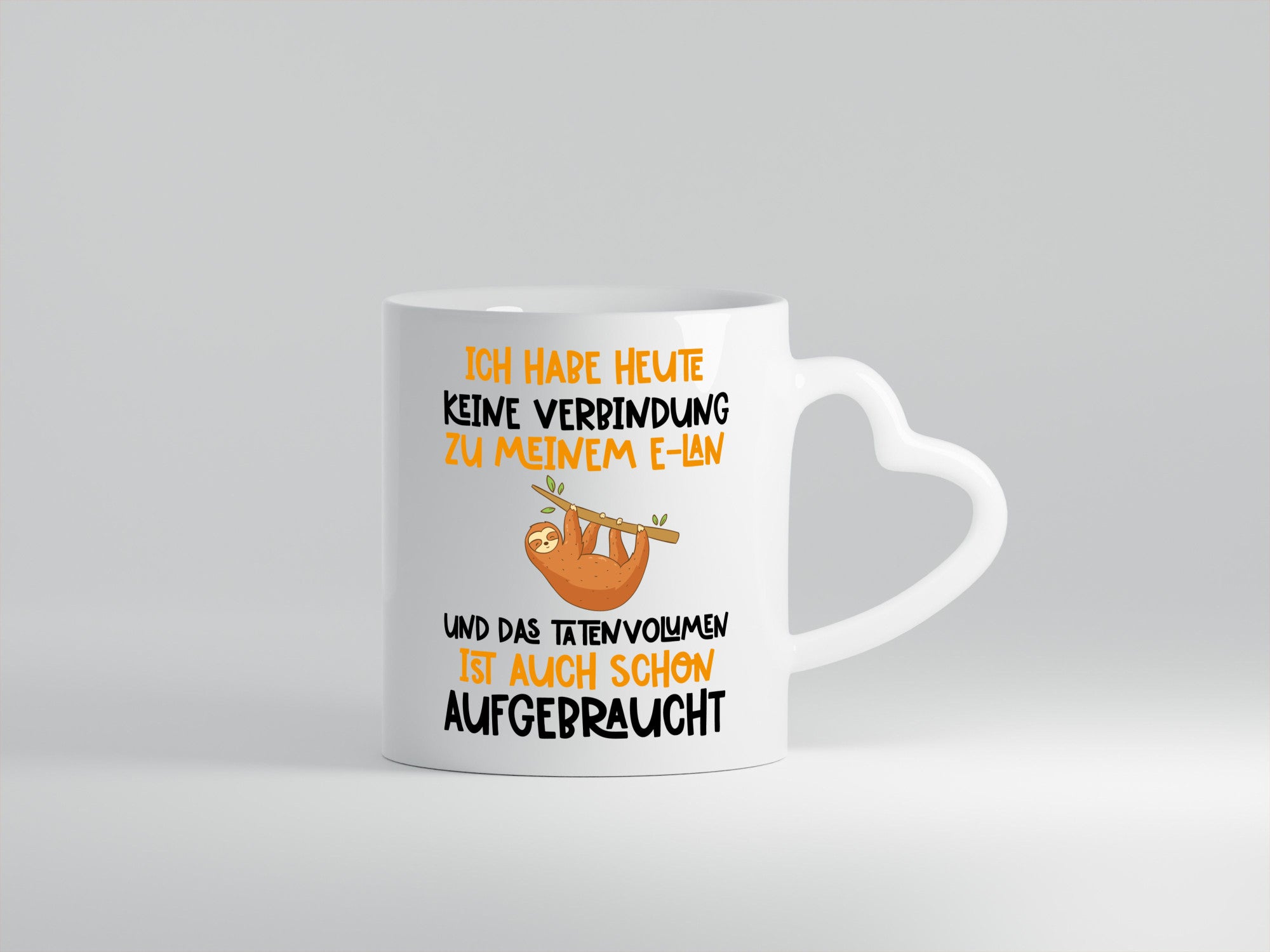 Tatenvolumen aufgebraucht | Spruch Humor Faultier Tierliebhaber Geschenkidee