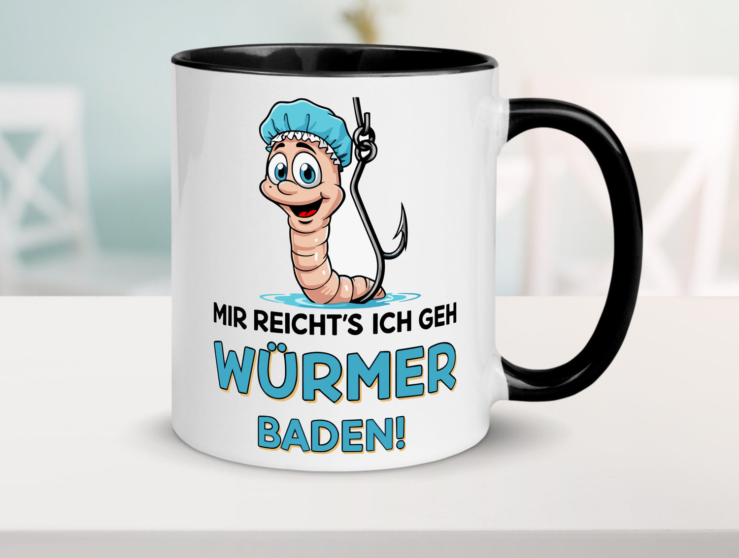 Mir reichts ich geh Würmer Baden | Angler Angeln Geschenk Humor Geschenkidee
