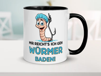 Mir reichts ich geh Würmer Baden | Angler Angeln Geschenk Humor Geschenkidee