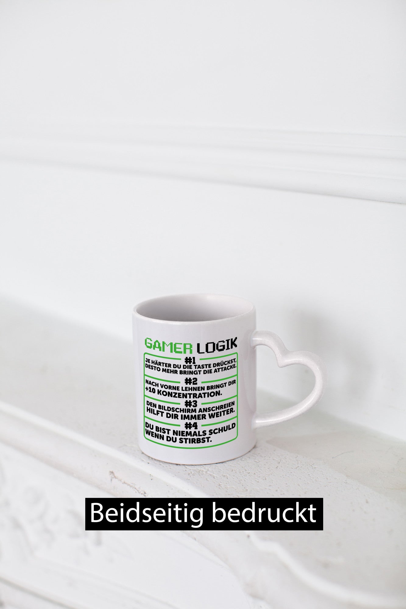 Gamer Logik | Zocker Spruch Gaming Humor lustig Geschenkidee Tasse