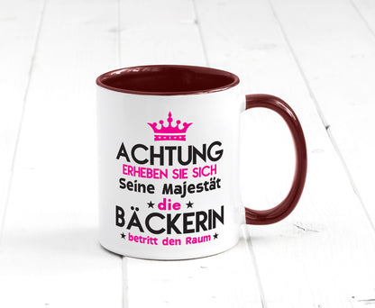 Seine Majestät Bäckerin | Bäckerei Frauen Backen Humor Geschenkidee Tasse