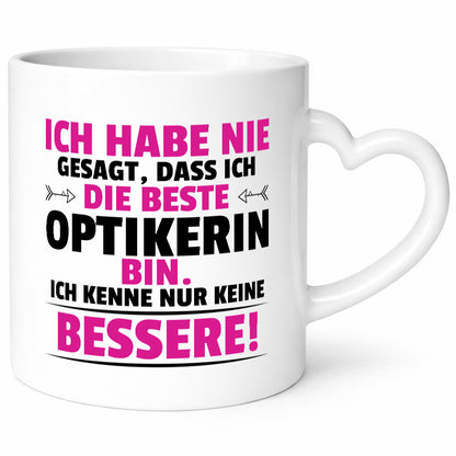 Die Beste Optikerin | Augenoptik Geschenkidee Humor Tasse