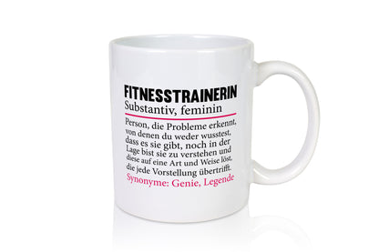 Fitnesstrainerin | Spruch Trainerin Sport Geschenkidee Humor Tasse