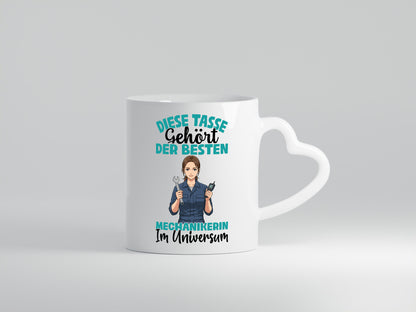 Im Universum: Mechanikerin | KFZ lustiger Spruch Geschenk Humor Geschenkidee