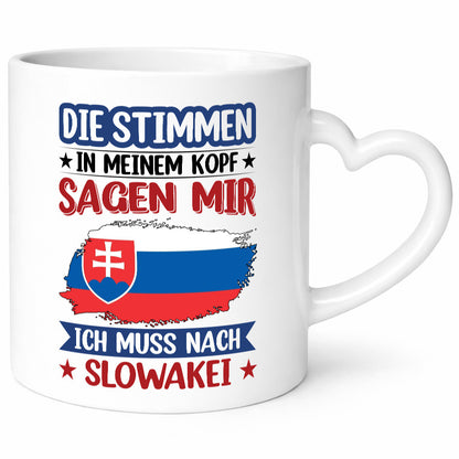Slowakei | Urlaub Stimmen in meinem Kopf Traumland v2 lustiger Spruch Geschenk