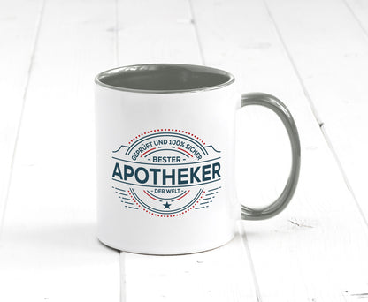 Geprüft und sicher: Apotheker | Apotheke Pharmazie Geschenkidee Humor Tasse