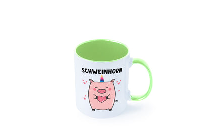 Schweinhorn lustig Humor Geschenkidee Geschenk Tasse