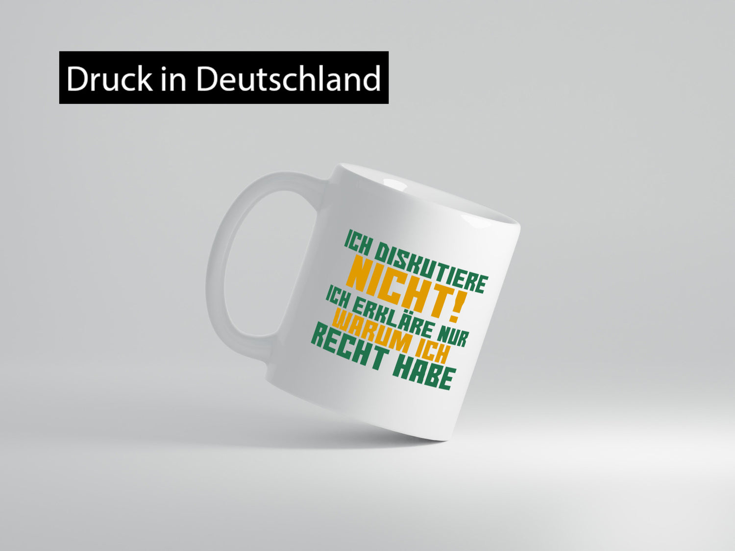 Ich diskutiere nicht | lustiger Spruch Sarkasmus Geschenk Tierliebhaber Humor