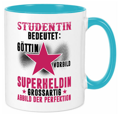 Bedeutung von Studentin | Uni Studium Universität Geschenkidee Humor Tasse