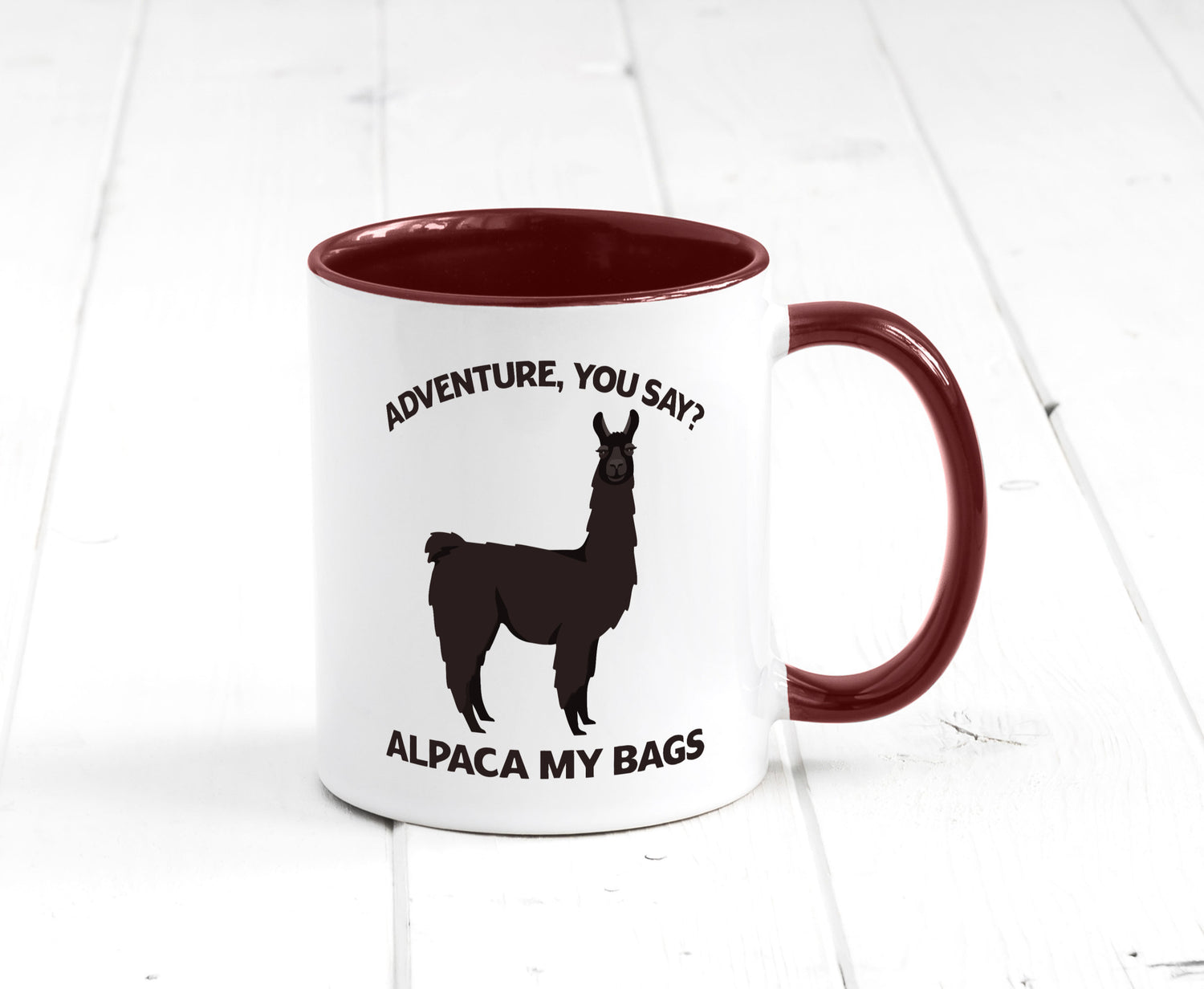 Adventure, Alpaca | Humor Geschenkidee Tasse