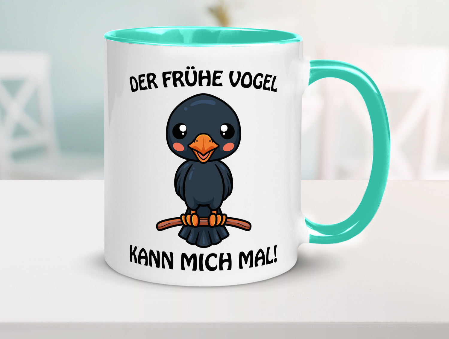 Der Frühe Vogel Humor Geschenkidee Tasse
