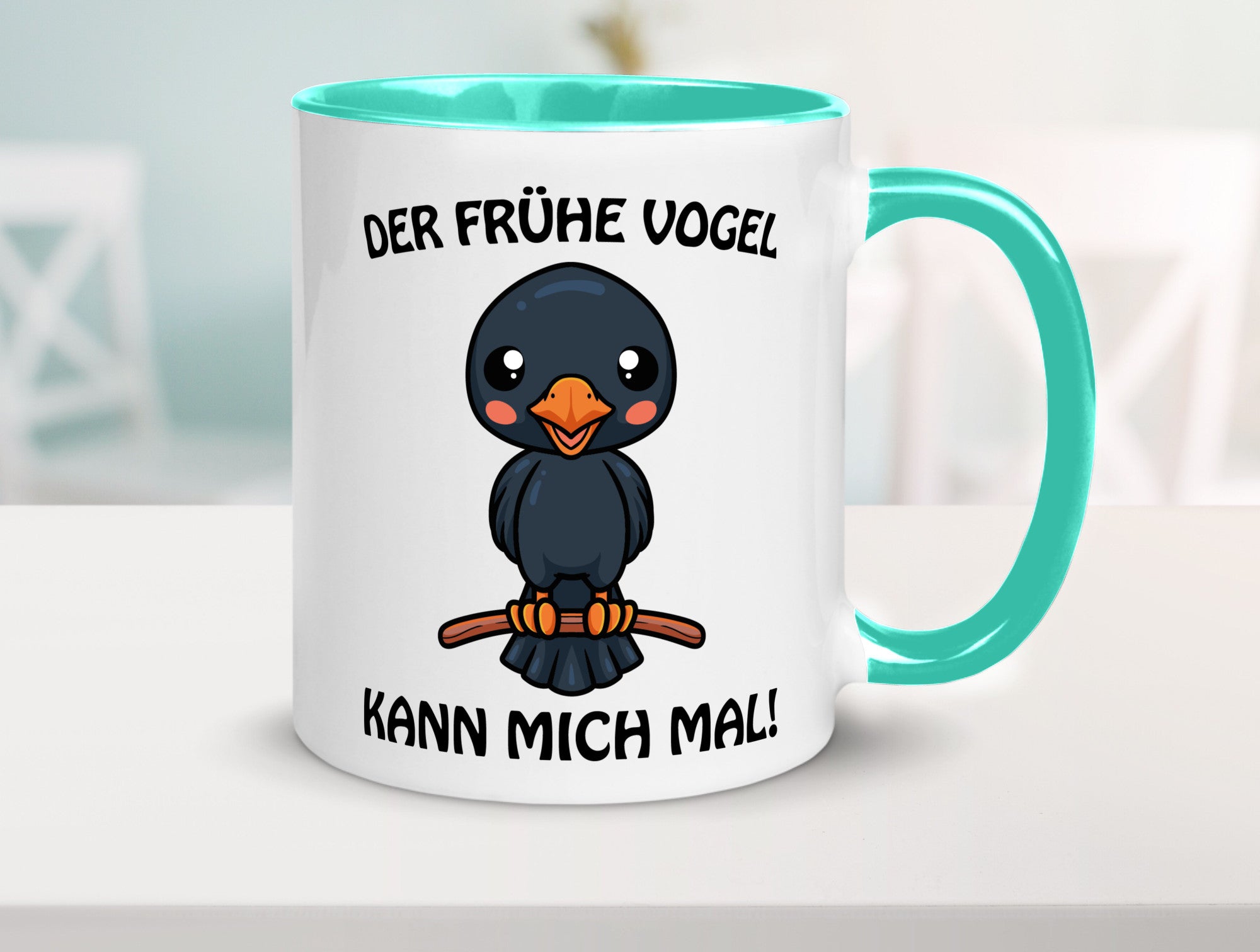 Der Frühe Vogel Humor Geschenkidee Tasse