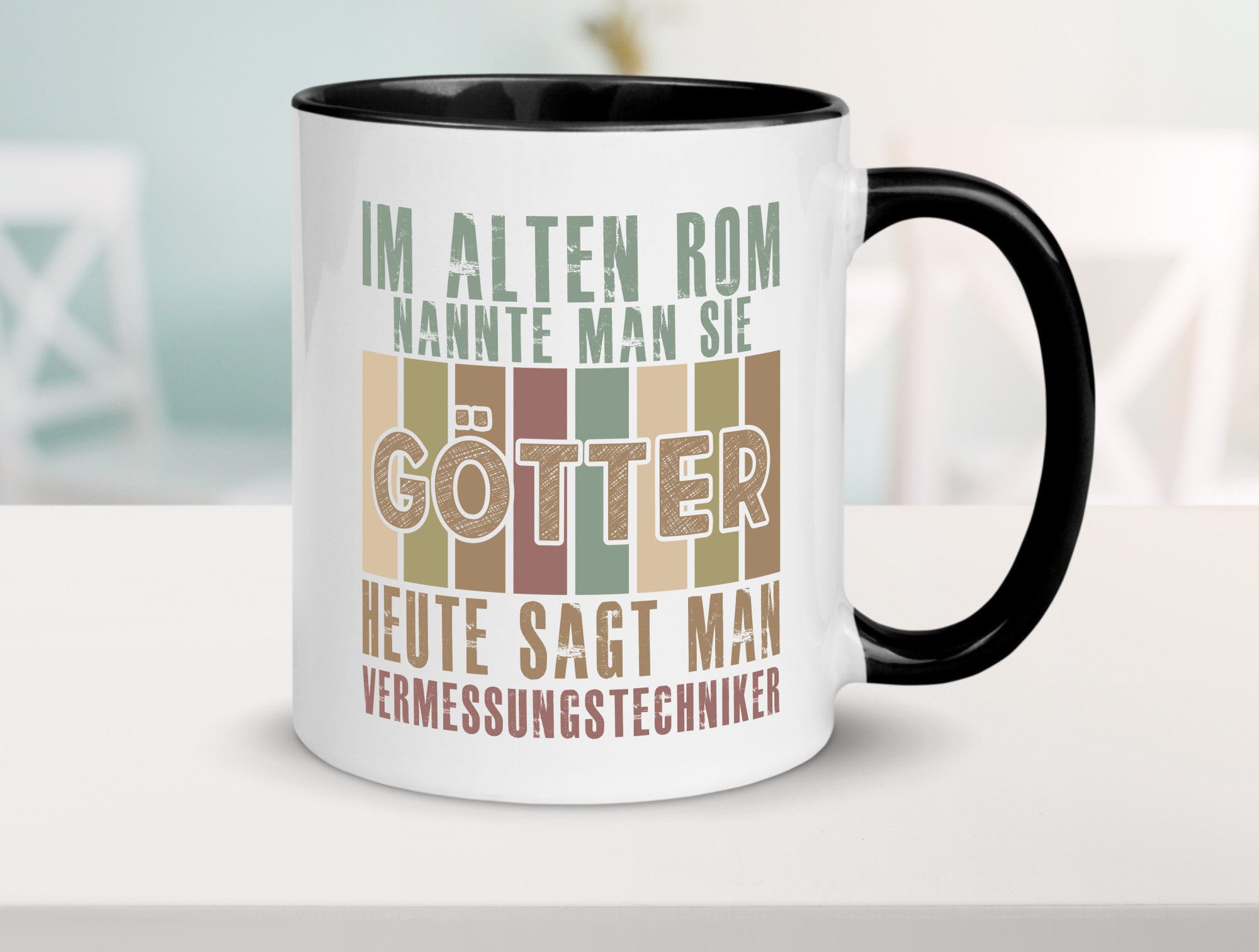 Heute sagt man: Vermessungstechniker | Techniker Geschenkidee Humor Tasse