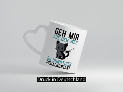 Geh mir aus dem Weg | Wütende Katze Unnötig Humor Tierliebhaber Geschenkidee