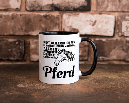 Pferde Spruch | Reiterin Tasse Pferdesport Reiten Humor Geschenkidee