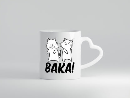 Baka! | böse Katze Ohrfeige Comic Runterhauen Geschenkidee Tierliebhaber Humor