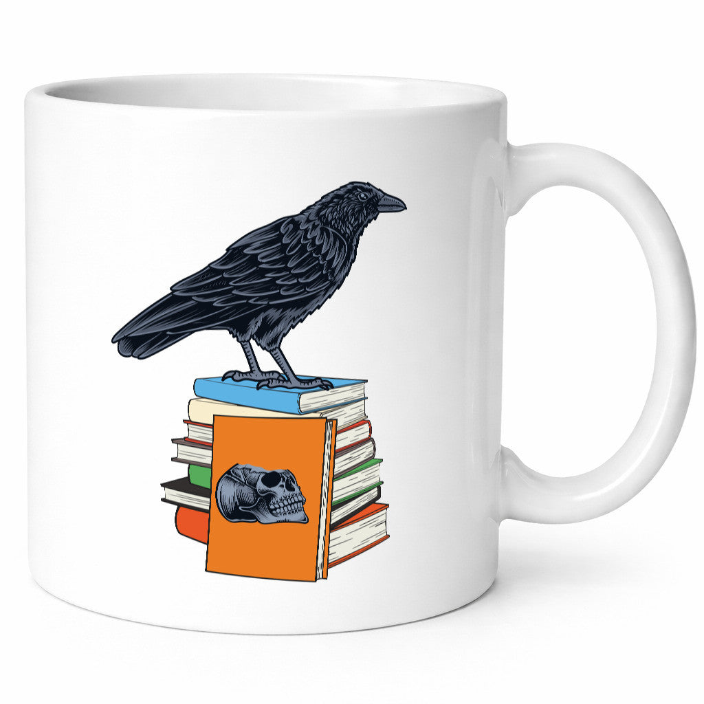 Rabe Motiv | Bücherwurm Tasse Bücher lesen lustig Humor Geschenkidee Geschenk