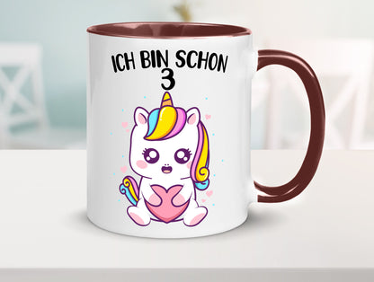 3. Geburtstag | Ich bin schon 3 Jahre Einhorn Mädchen lustig Geschenkidee