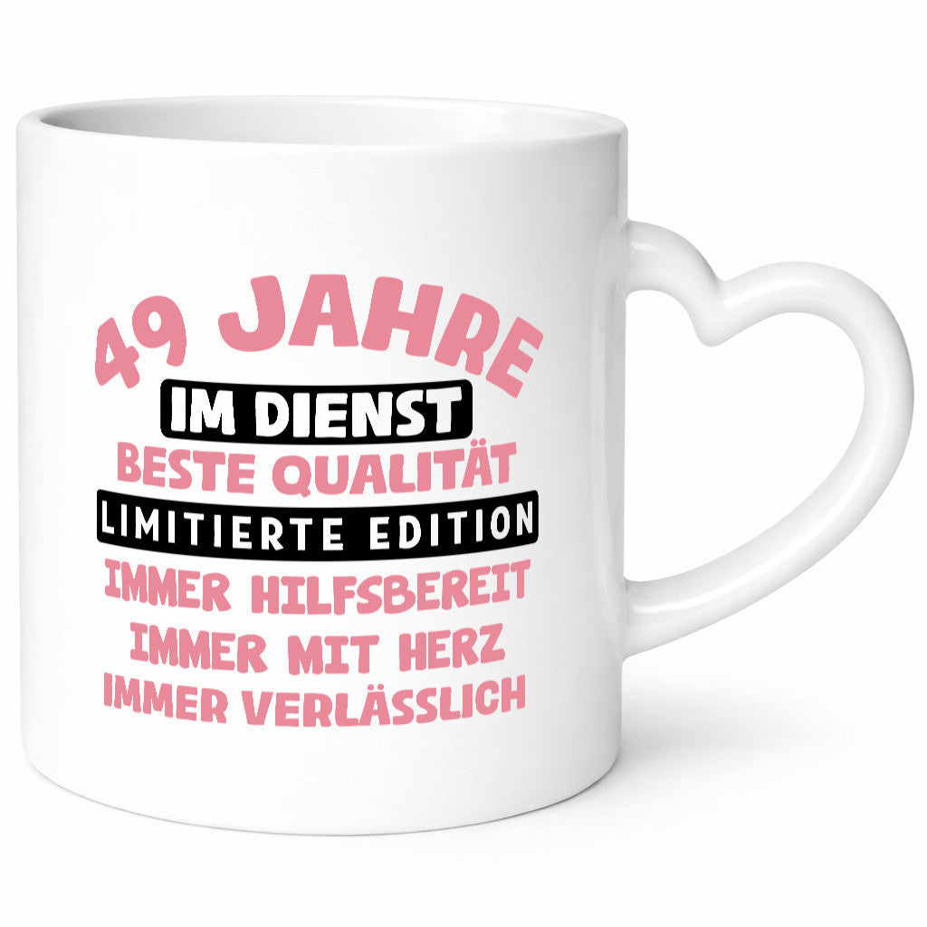49 Jahre im Dienst | Jubiläum Arbeit v11 Humor Kollegen Büro Geschenkidee Tasse