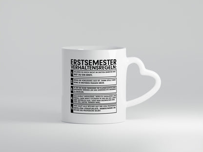 Erstsemester Verhaltensregeln | Ersti Tasse Studium Humor Geschenkidee