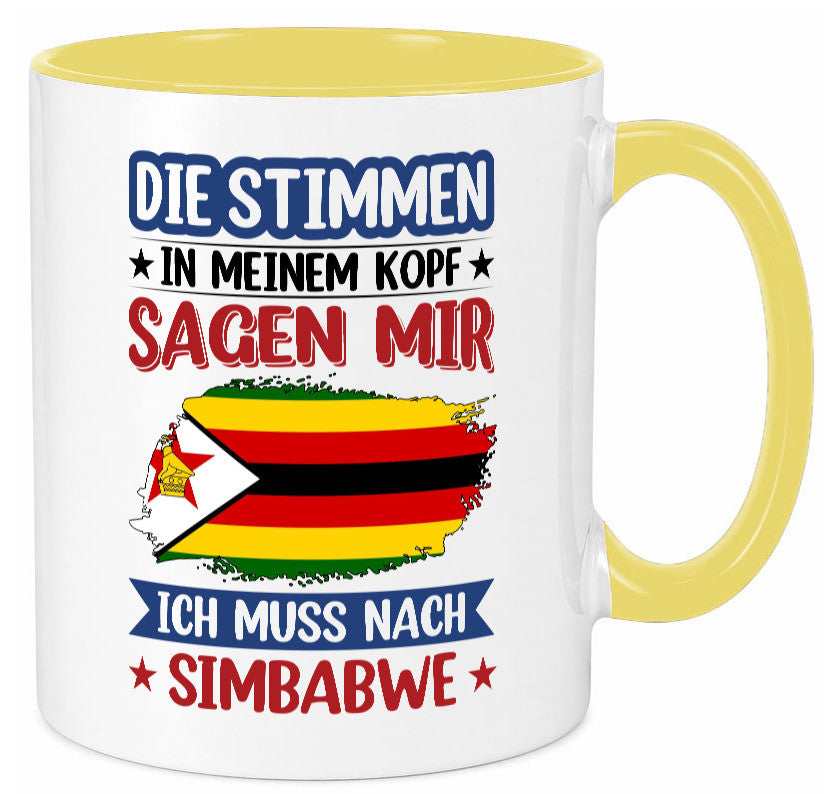Simbabwe | Urlaub Stimmen in meinem Kopf Traumland v2 Geschenk Humor