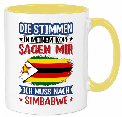 Simbabwe | Urlaub Stimmen in meinem Kopf Traumland v2 Geschenk Humor