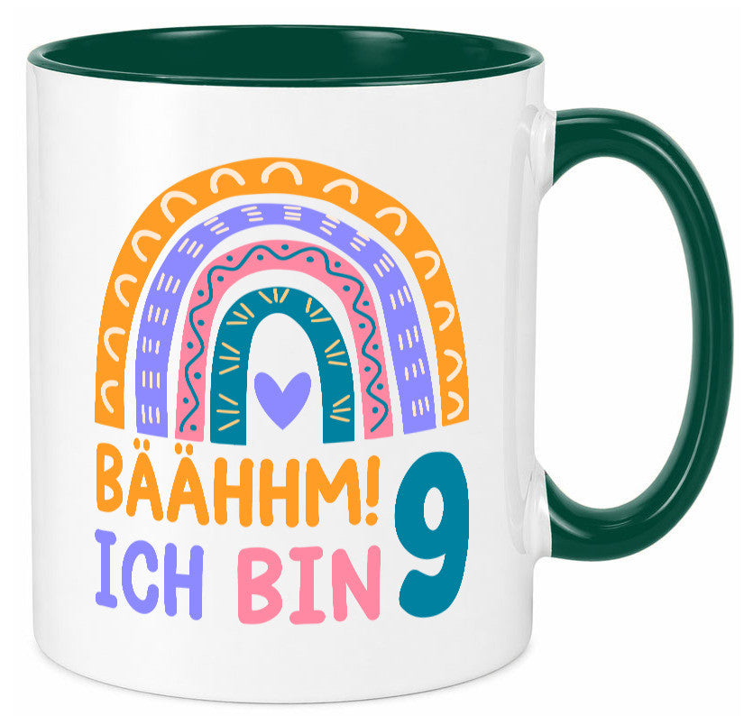 9. Geburtstag | 9 Jahre Regenbogen Bääm Mädchen Geschenk Geschenkidee lustiger