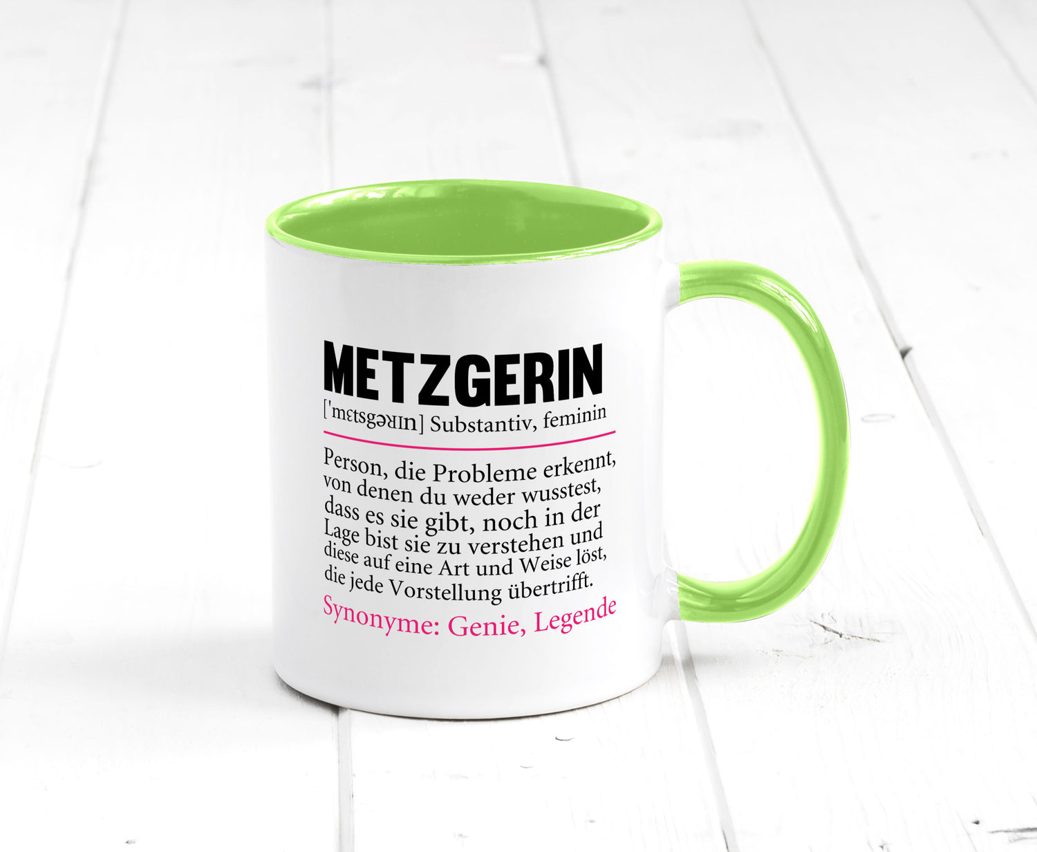 Metzgerin | lustig Fleischerin Humor v2 lustiger Spruch Geschenk Geschenkidee