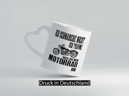 Ich schnarche nicht | Biker Tasse Motorradfahrer lustiger Spruch Geschenk Humor