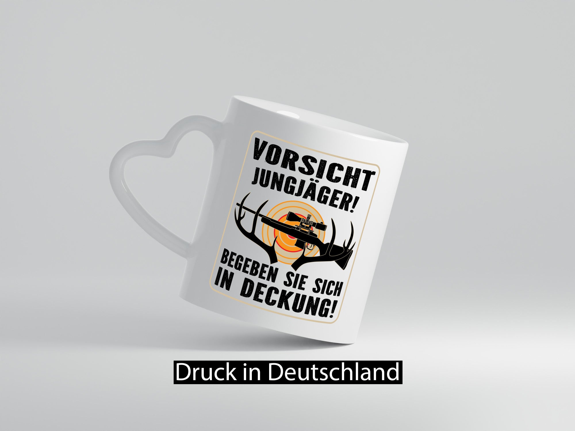 Votsicht Jungjäger | In Deckung Neuling beim Jagen lustig Humor Geschenkidee