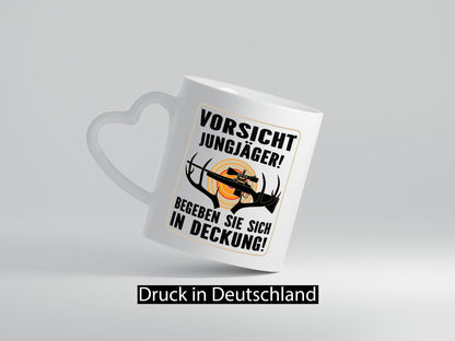 Votsicht Jungjäger | In Deckung Neuling beim Jagen lustig Humor Geschenkidee