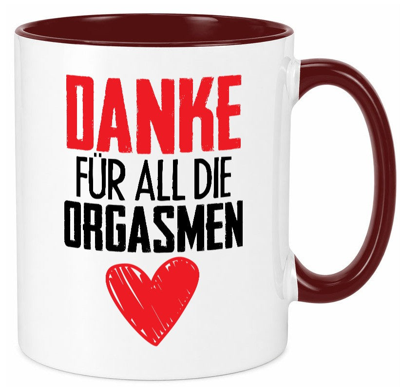 Orgasmus Tasse Geschenkidee Humor