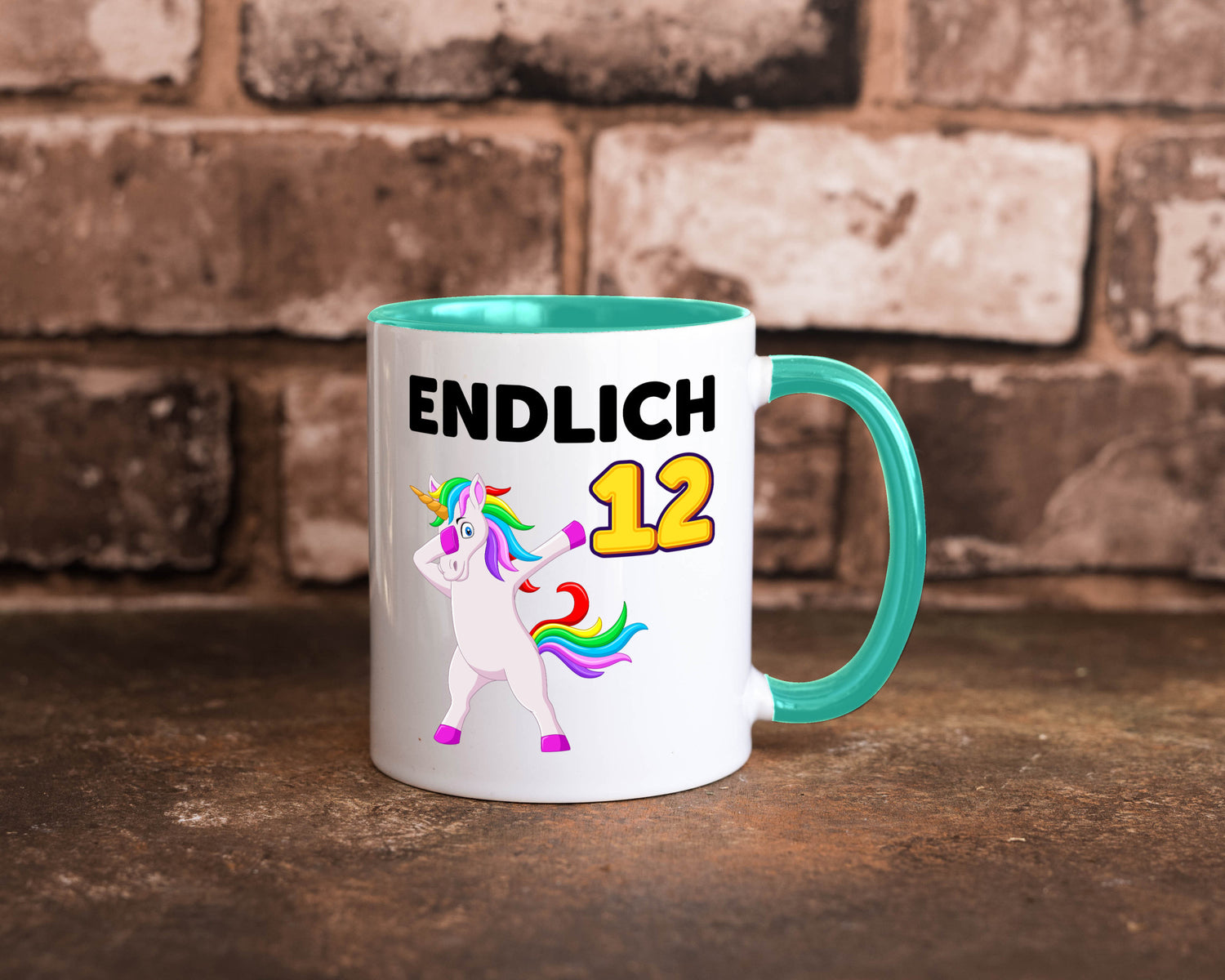 12. Geburtstag | endlich 12 Jahre Einhorn Mädchen lustig Geschenkidee Geschenk