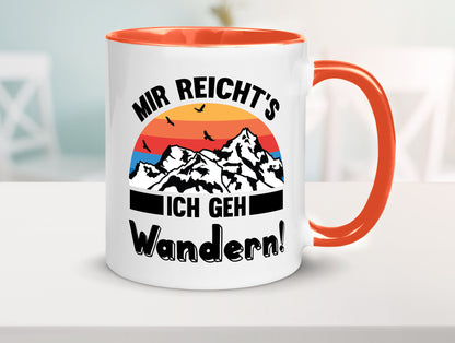 Mir reichts ich geh Wandern | Berge Laufen Natur Humor Geschenkidee Tasse
