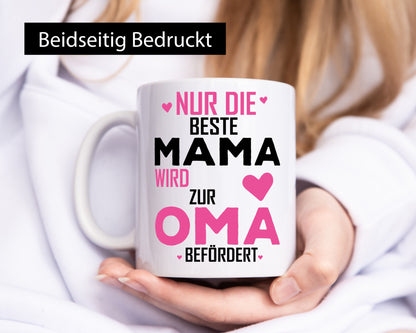 Beförderung zu Oma | Schwangerschaft Großmutter Humor Familie Geschenkidee Tasse