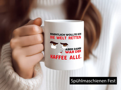 Kaffee war leer Geschenkidee Humor Tasse
