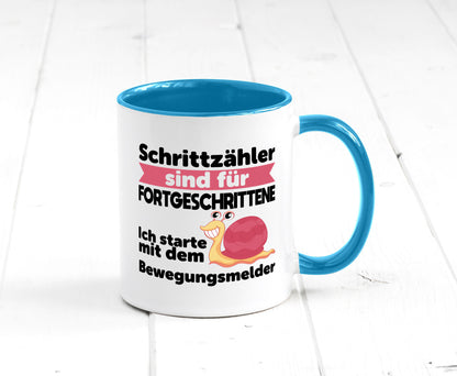 Schrittzähler Fortgeschrittene, Bewegungsmelder | Schnecke Geschenk Humor